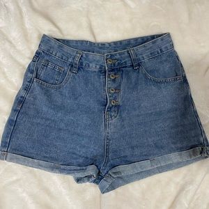 Denim shorts